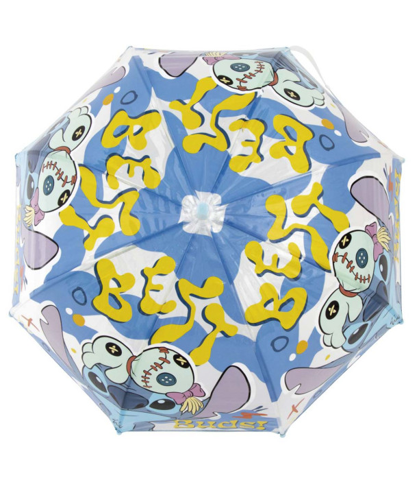 UMBRELĂ PENTRU COPII, TIP CLOPOT, MECANICĂ, STITCH BOY