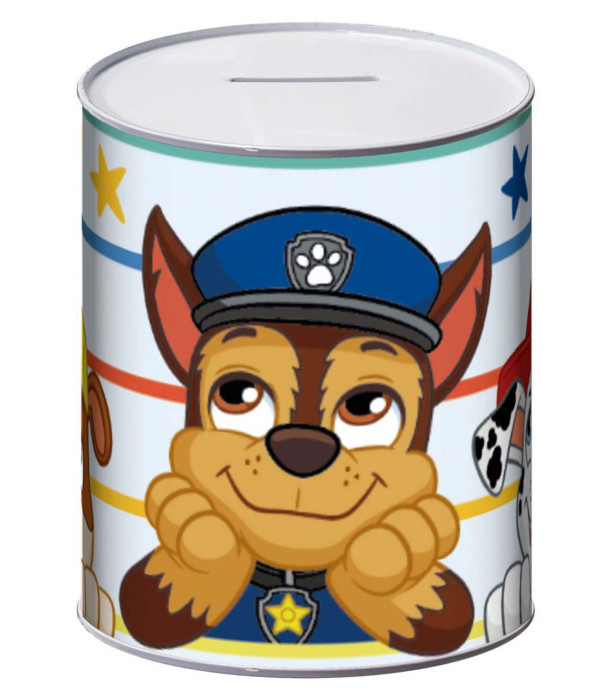 PUȘCULIȚĂ METALICĂ 10x10x12 CM PAW PATROL