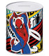 PUȘCULIȚĂ METALICĂ 10x10x12 CM SPIDERMAN