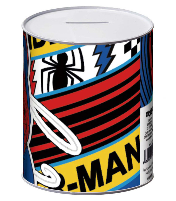 SPIDERMAN METAL PIGGY BANK 10 × 10 × 12 CM