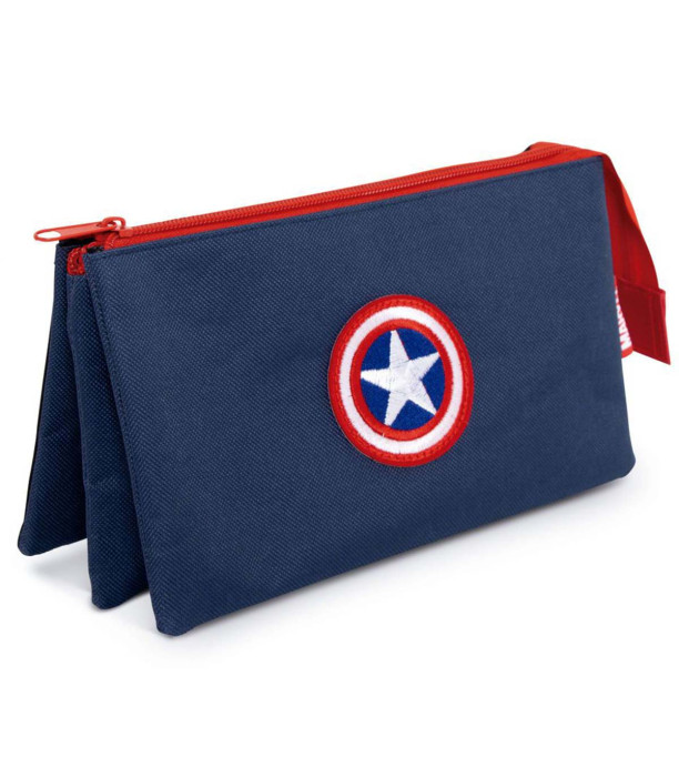 PORTOFEL CU 2 COMPARTIMENTE 21x11x4 CM CAPTAIN AMERICA