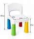 CHILDREN'S TABLE WITH 2 CHAIRS, COLORFUL ENGLISH ALPHABET