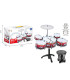5-PIECE DRUM SET WITH CYMBAL AND STOOL