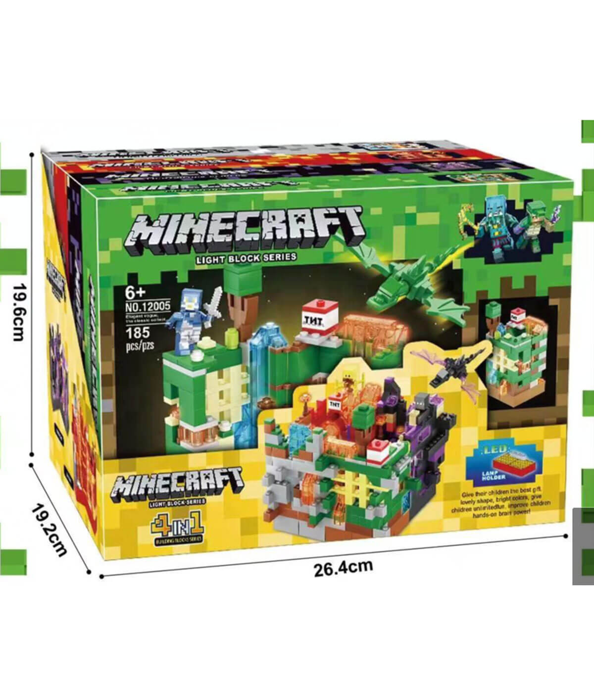 SET DE CONSTRUCȚIE MINECRAFT 4 ÎN 1 cu STECks