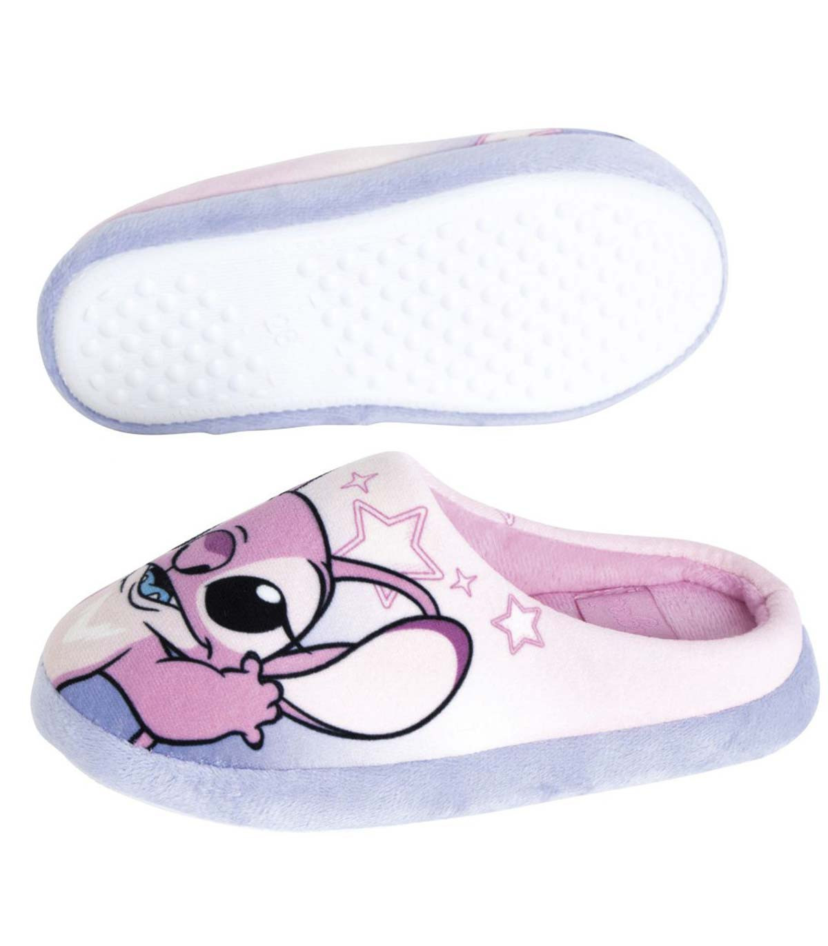 SLIPPERS WITH STITCH GIRL BORDER, SIZES 28-33