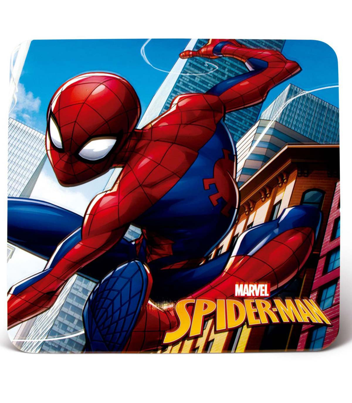 WOODEN TABLE WITH 2 SPIDERMAN CHAIRS