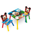 MASĂ DIN LEMN CU 2 SCAUNE MICKEY