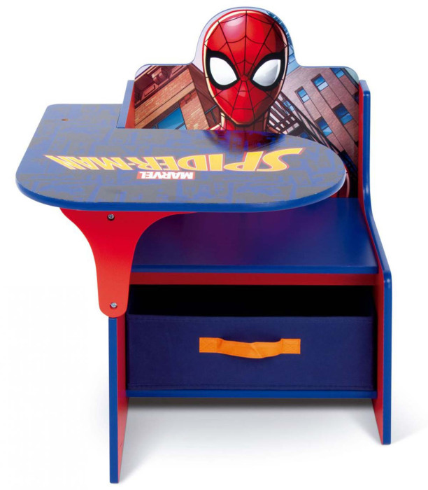 BIROU DIN LEMN CU SCAUN ȘI SERTAR SPIDERMAN