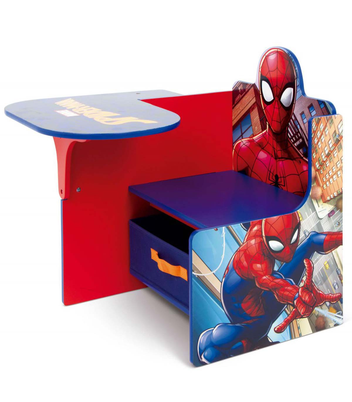 BIROU DIN LEMN CU SCAUN ȘI SERTAR SPIDERMAN