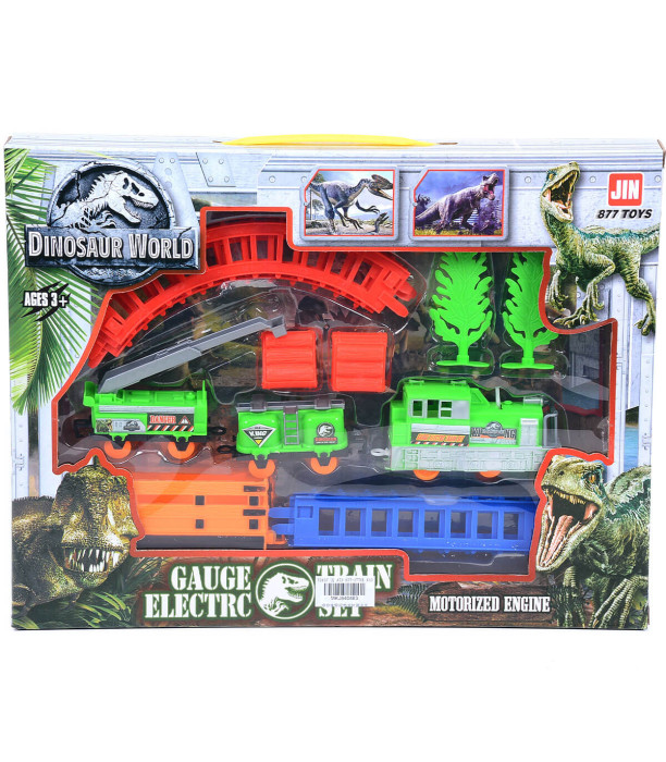 JURASSIC WORLD TREN CU ȘINE - TRENURI ȘI AUTOBUZE