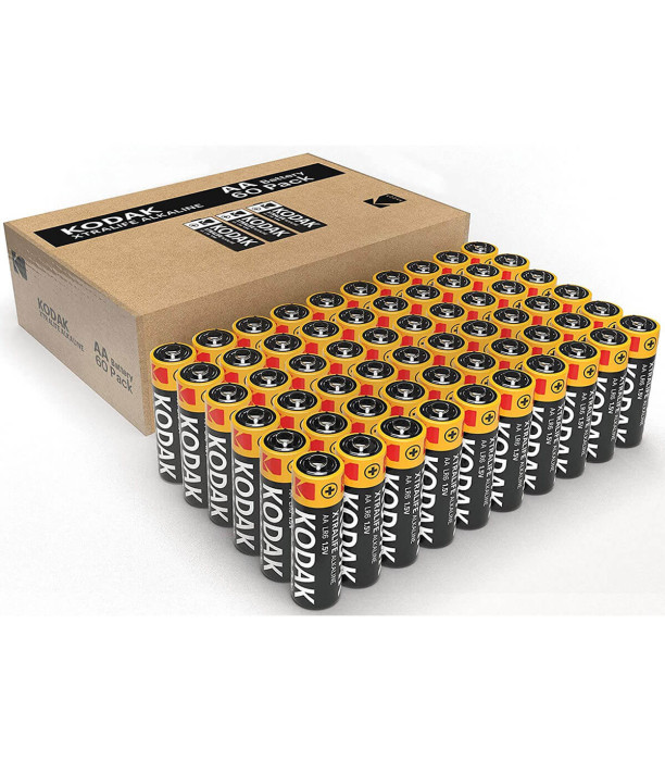 SET BATERII ALKALINE KODAK XTRALIFE R6 / AA 1.5V - PUNGI CADOU ȘI BATERII
