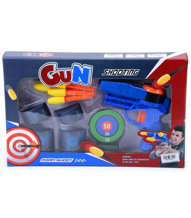 PISTOL DE JUCĂRIE CU ȚINTĂ ȘI BANCURI - PISTOLE
