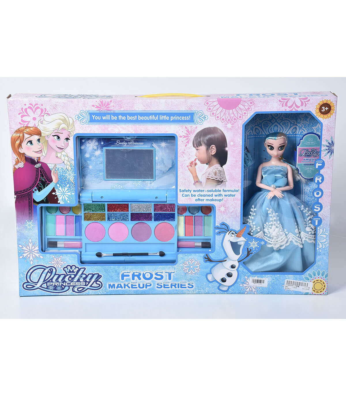 PRINȚESĂ FROZEN CU MACHIAJ - MACHIAJ ȘI ACCESORII PENTRU PĂPUȘI