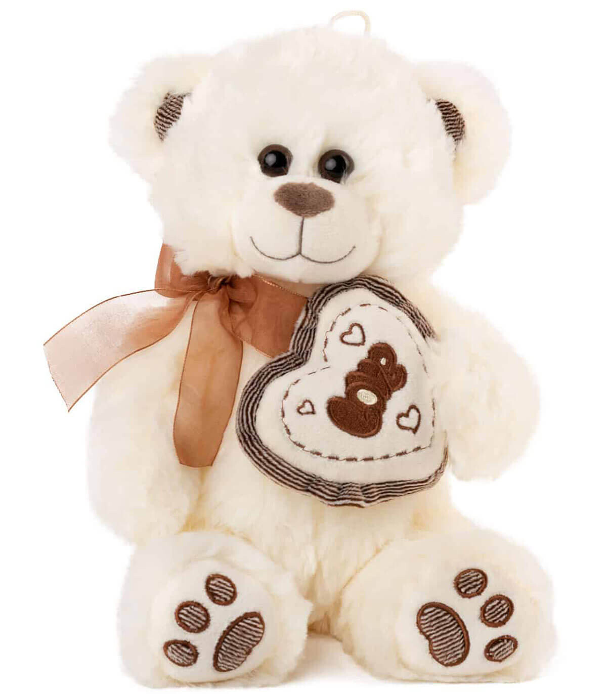 TEDDY BEAR WITH HEART 2 COLORS 22 CM - Small