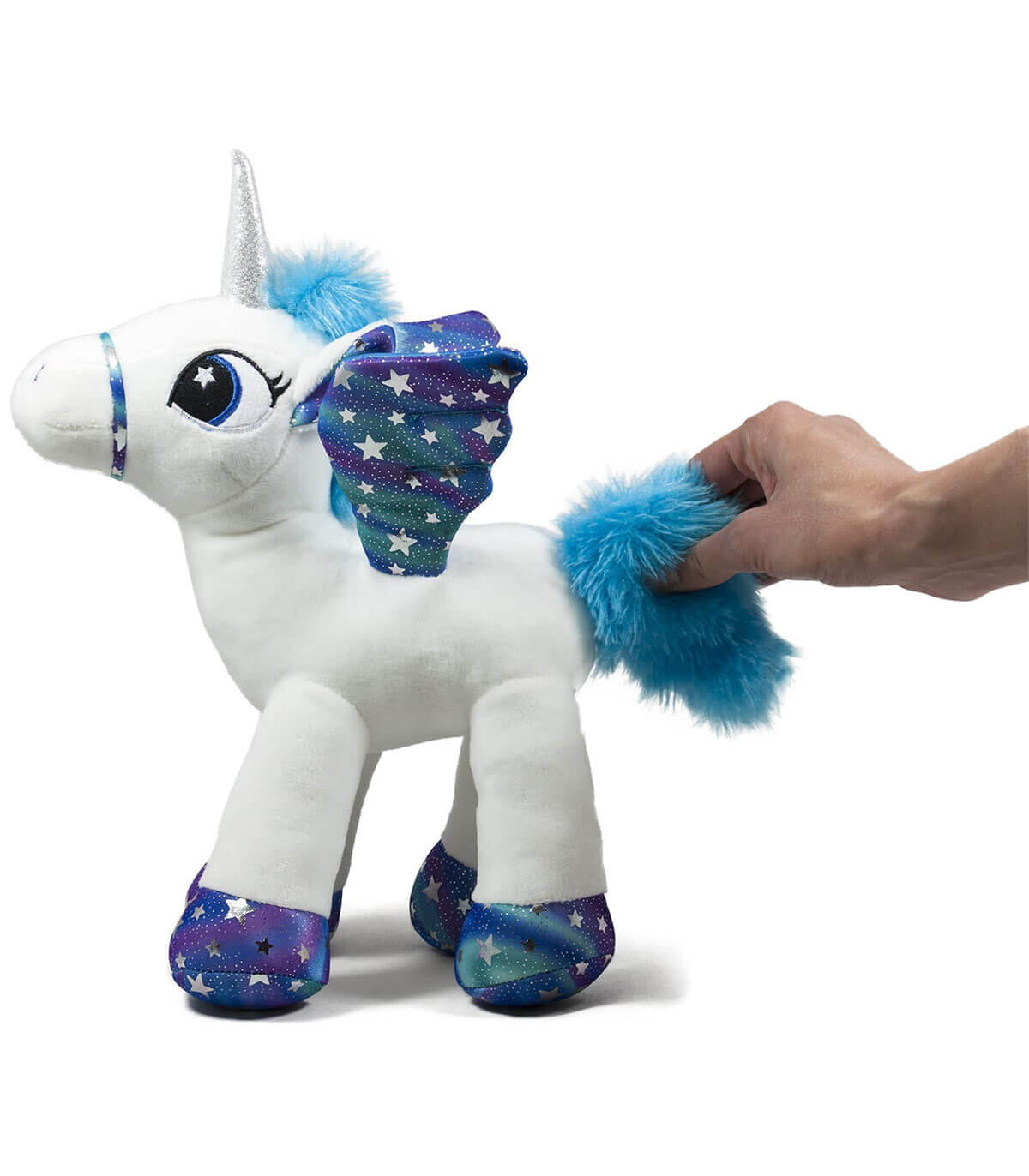 UNICORN PONEI DE PLUȘ CU ARIPI AROMATE 2 CULORI 35 CM - Medii