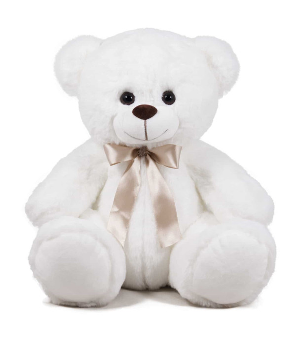 PLUSH TEDDY BEAR WITH TAPE 4 COLORS 30 CM - Medium