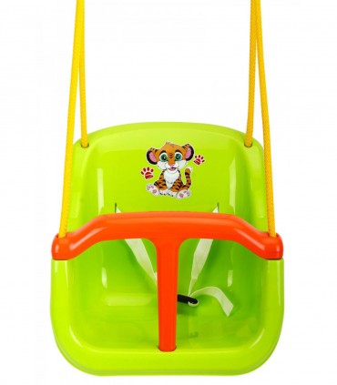 SWING WITH LONG ROPE AND ANIMALS 5 COLORS - SWINGS AND CHAIRS