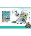 PUZZLE-CARTON CU MAGNETE PENTRU COPII - VEHICULE