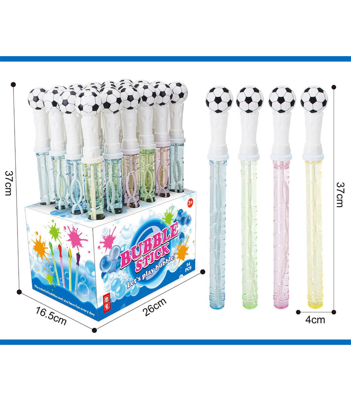 BĂȚ PENTRU BALOANE FOTBAL 37 CM - BULE DE SĂPUN