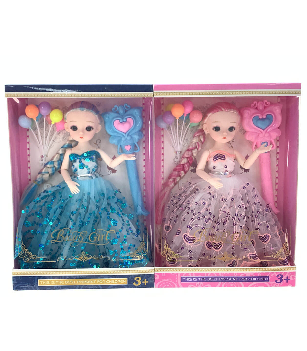 SET PĂPUȘĂ CU MEMBRE MOBILE, BAGHETĂ ȘI BALOANE - PĂPUȘI ȘI SIRENE