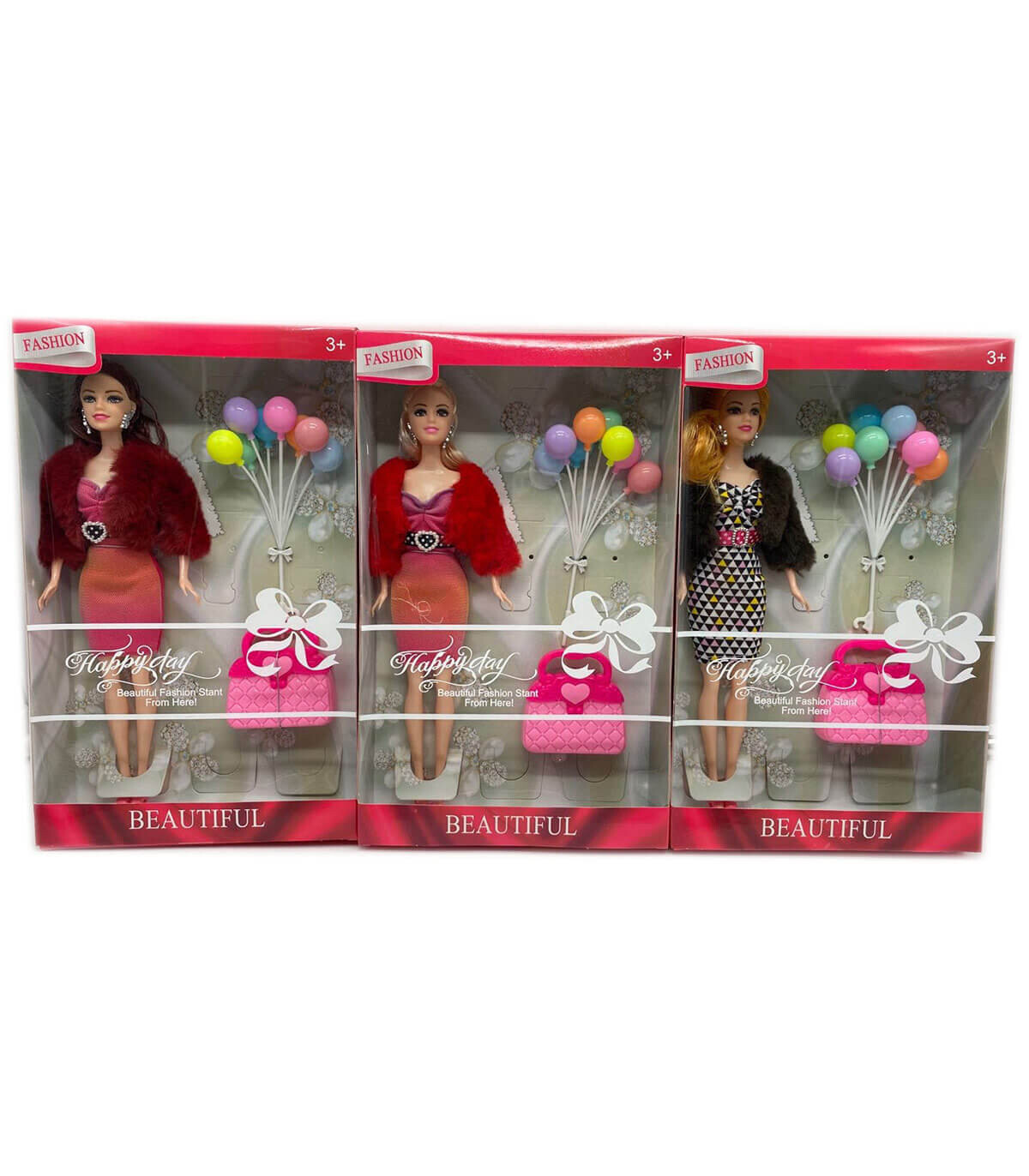 SET PĂPUȘĂ CU POȘETĂ ȘI BALOANE - PĂPUȘI ȘI SIRENE