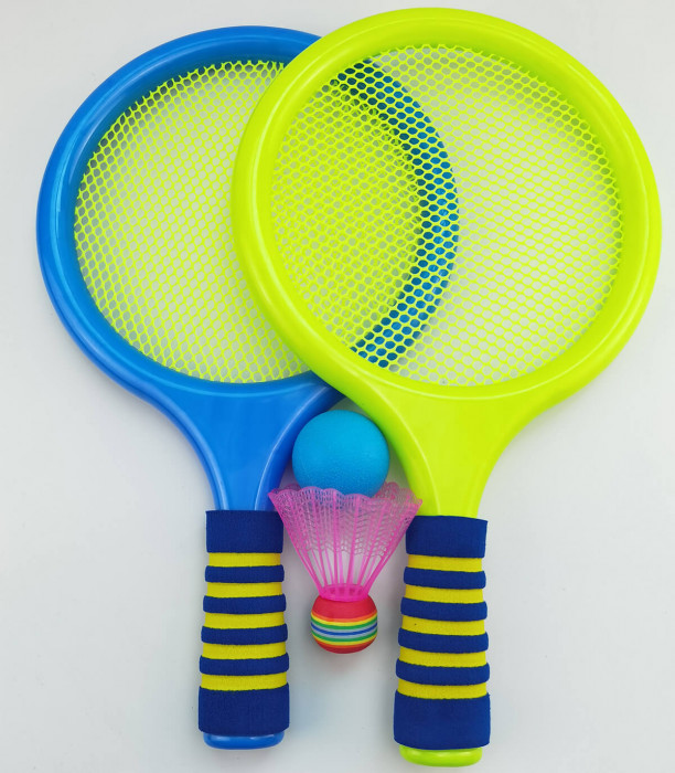 SET RACKETS WITH BALL AND FEATHER - SPORTS