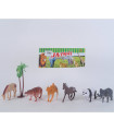 SMALL TOY SET ANIMAL FIGURINES 6 PIECES