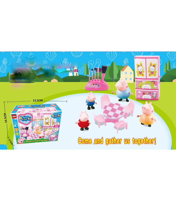 SALON DE ÎNFRUMUSEȚARE PEPPA PIG - MACHIAJ ȘI ACCESORII PENTRU PĂPUȘI