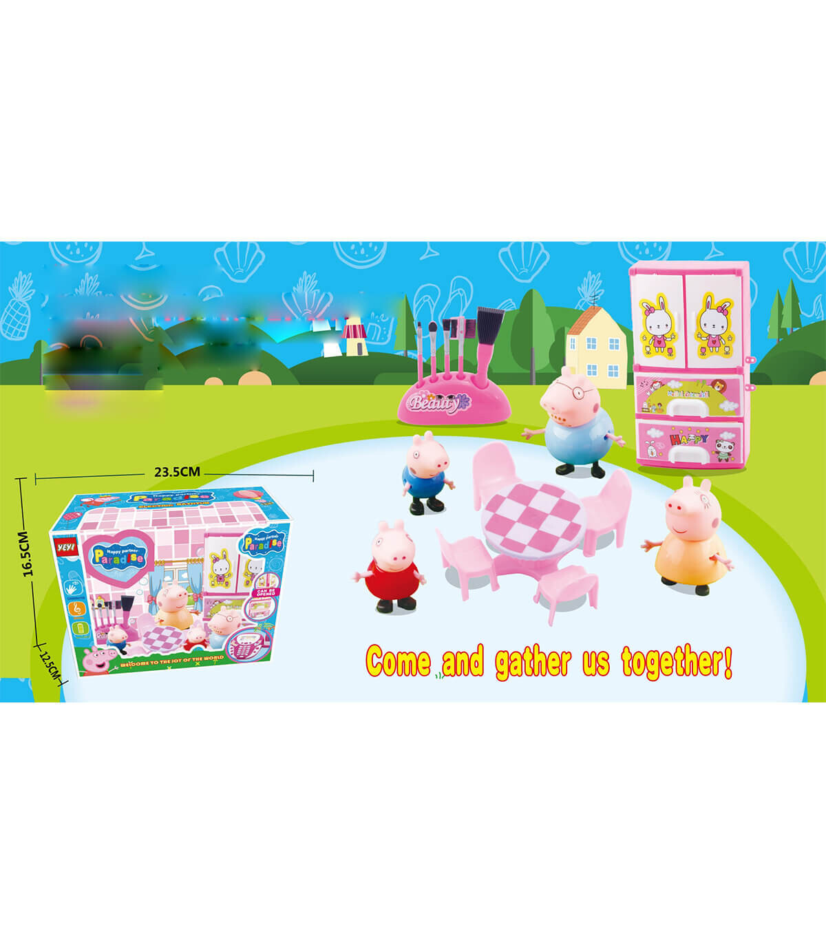 PEPPA PIG BEAUTY SALON - MAKEUP AND ACCESSORIES FOR DOLLS