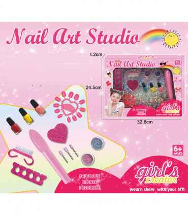 MANICURE SET WITH ELECTRIC FILE - MAKEUP AND ACCESSORIES FOR DOLLS