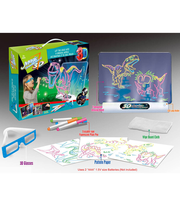 3D DRAWING MAGIC KIT - Water coloring books