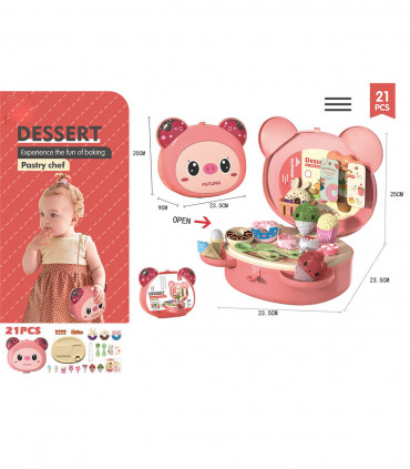 SET OF DESSERTS IN A BEAR BAG - KITCHENS, SERVICES AND FOOD