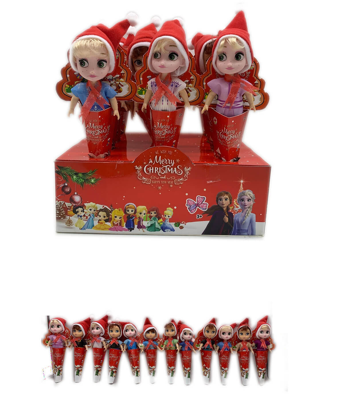 PĂPUȘI DE CRACIUN DIN ICE KINGDOM 12 CM - PĂPUȘI ȘI SIRENE