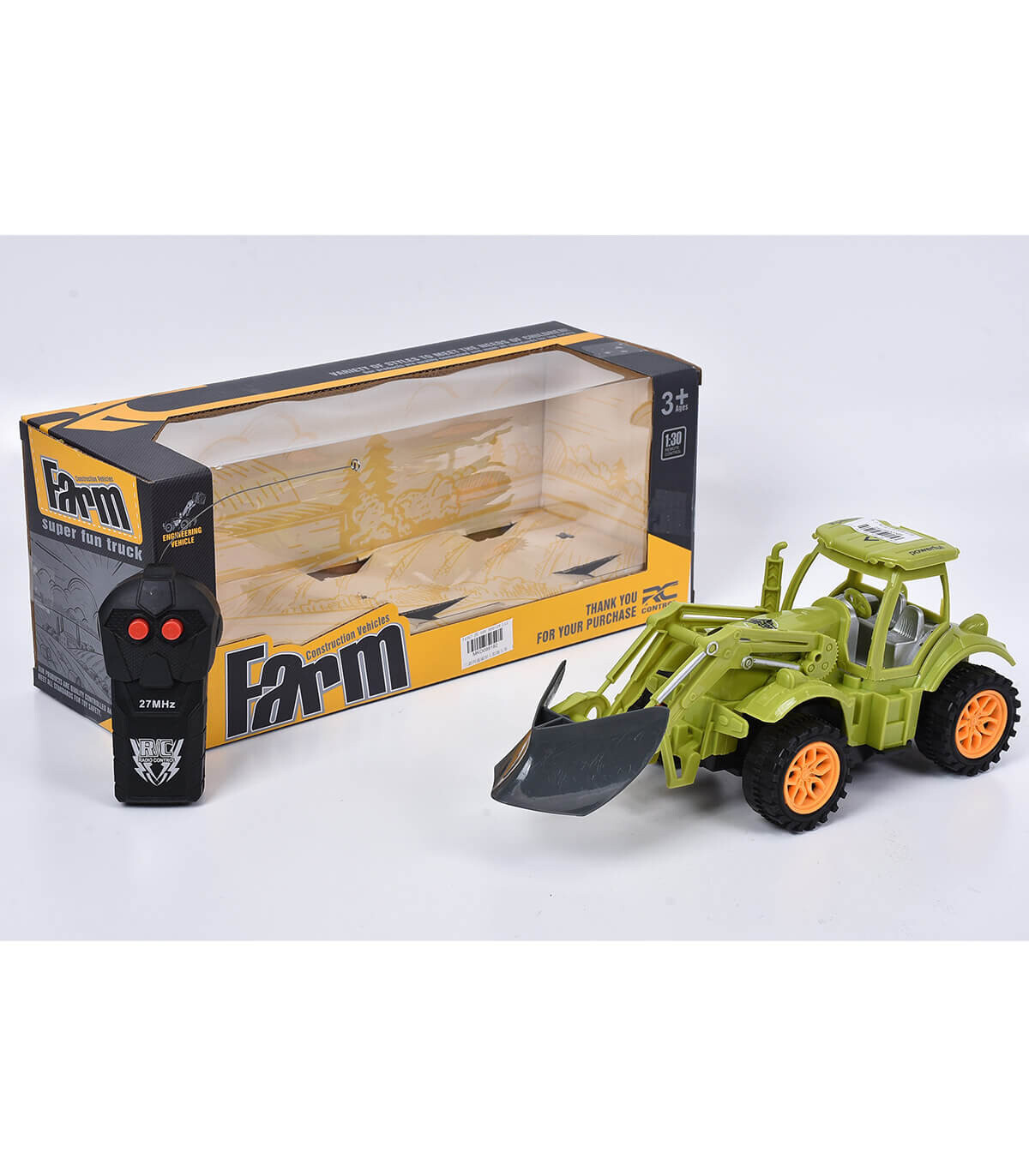 TRACTOR CU ÎNCĂRCĂTOR FRONTAL ȘI RADIOCOMANDĂ - Control radio cu telecomandă