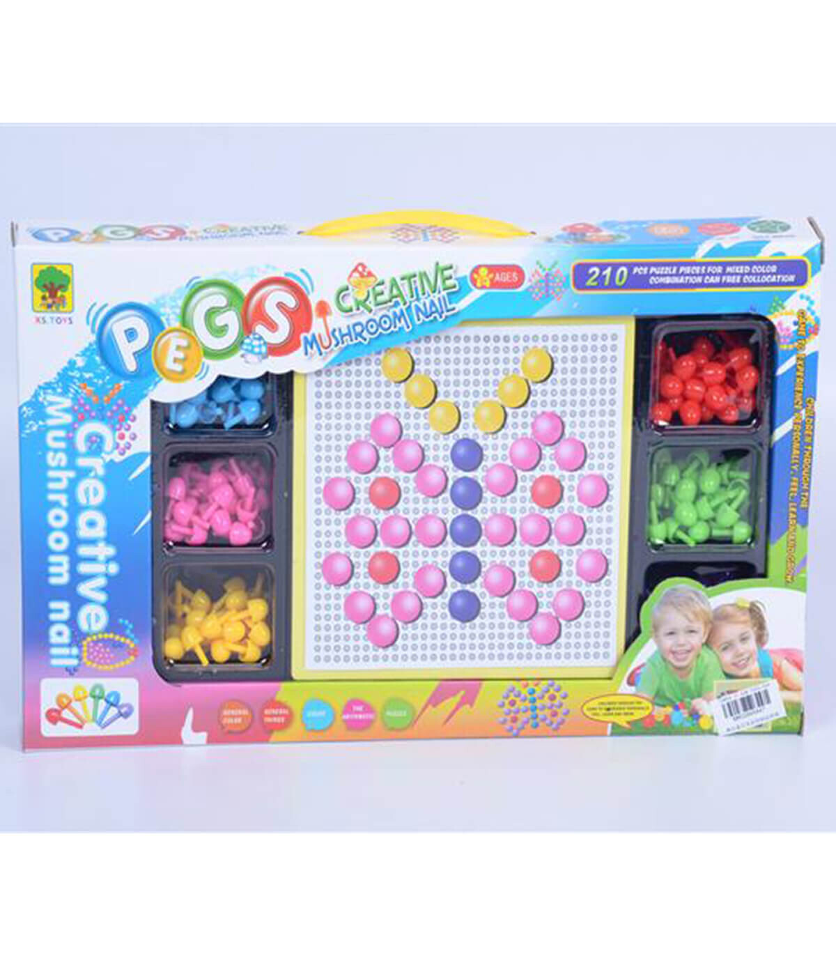 MOZAIC ÎN CUTIE 210 BUC - PUZZLE ȘI CUBURI