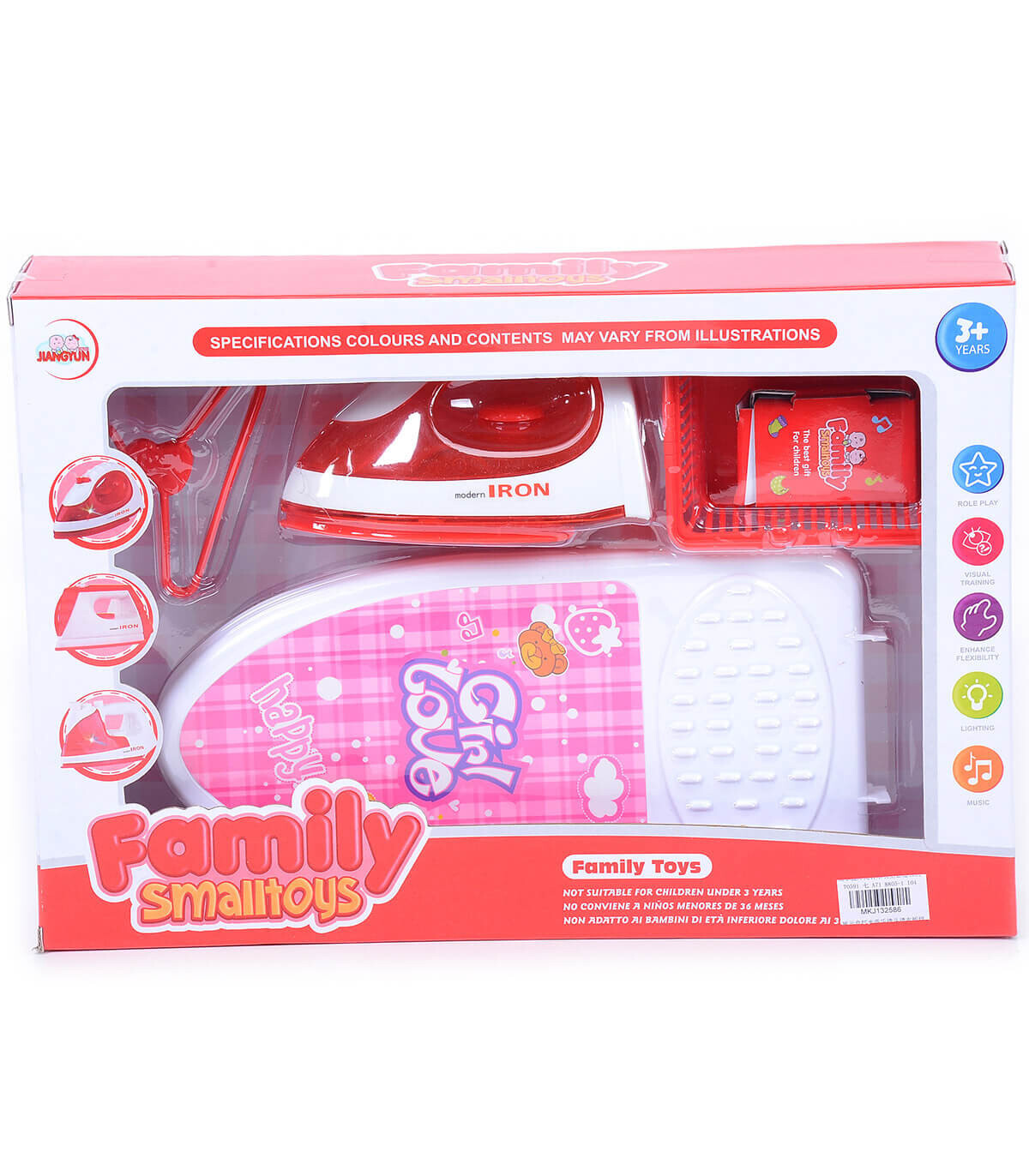 CHILDREN'S IRON WITH IRONING BOARD IN A BOX - Household and kitchen appliances