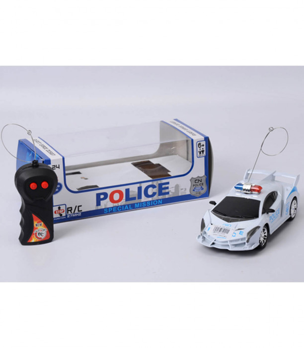 POLICE CAR WITH RADIO CONTROL - Radio control with remote control