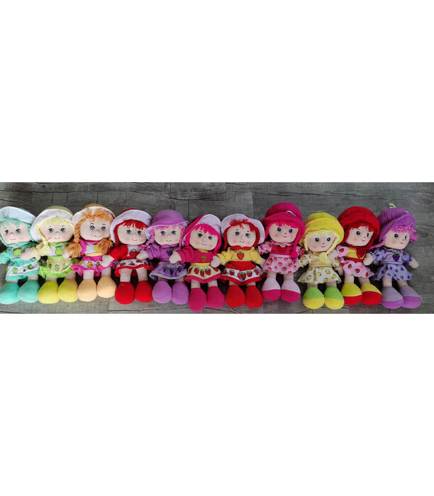 RAG DOLLS FRUITS 35 CM - DOLLS AND MERMAIDS