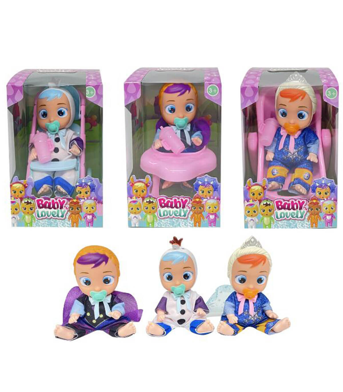 POPA CUCULUI BEBE CU CĂRUȚA ÎN CUTIE - BEBELUȘ