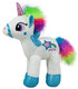 UNICORN DE PELUȘ CU COACĂ COLORATE MICĂ 24 CM - Mici