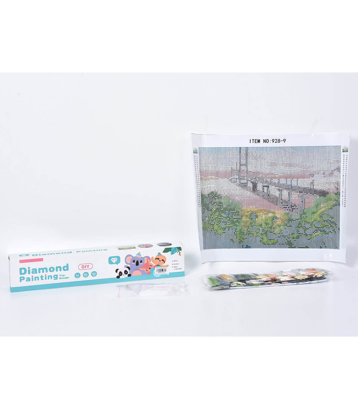 TAPISERIE DIAMANT CU POD - PUZZLE ȘI CUBURI