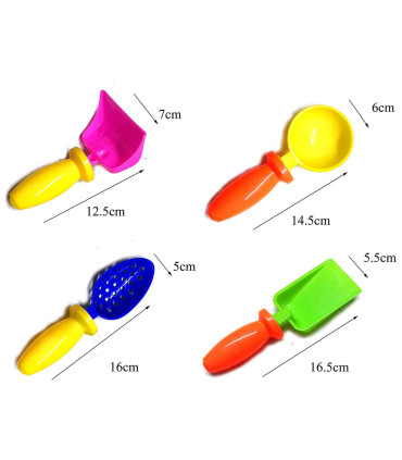 SMALL GARDEN TOOLS 4 PCS. - FOR SAND