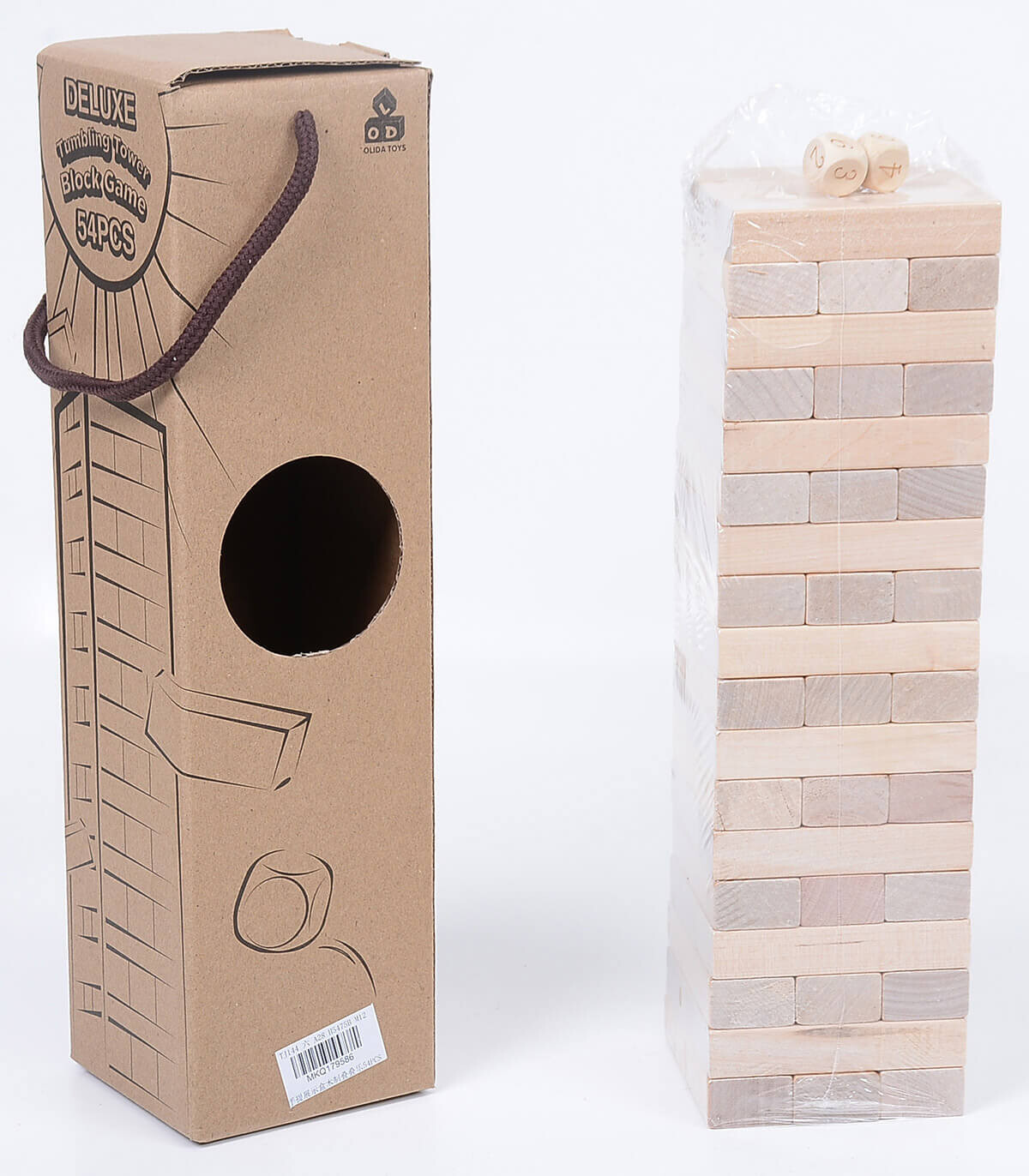 JENGA DIMENSIUNE MARE DIN LEMN - DIN LEMN