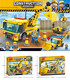 SET DE CONSTRUCTOR - MAȘINI DE CONSTRUCȚII 137 PIESE - CUBURI DE CONSTRUIT, ASOCIERE ȘI INELE