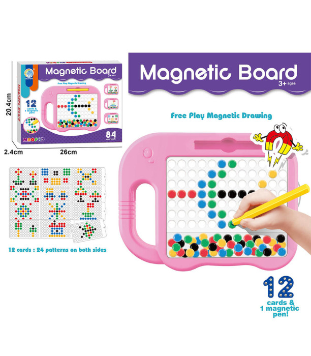 PUZZLE MOZAIC TABLA CU 58 DE ACE MAGNETICE - PUZZLE ȘI CUBURI