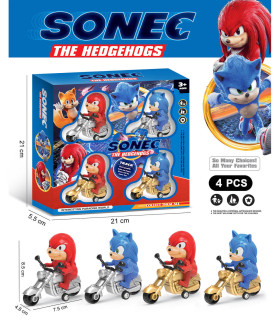 4 FIGURI ARICIUL SONIC PE MOTOCICLETE - Eroi