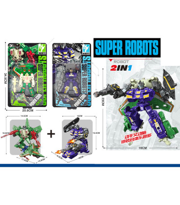 TRANSFORMER SUPER ROBOT ÎN BLISTER 4 TIPURI - Figurine Transformers
