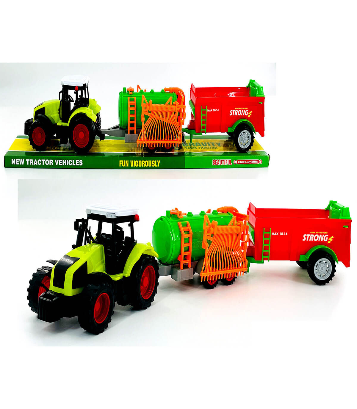 TRACTOR WITH TRAILER AND TANK 58 CM - Agricultural, construction machinery and military equipments