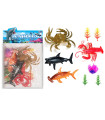 SET DE MICI ANIMALE MARINE PENTRU JOACĂ 4 BUC. ÎN PLIC