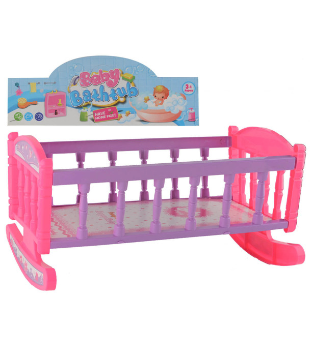 TOY BED FOR DOLLS - TROLLEYS AND BEDS FOR DOLLS